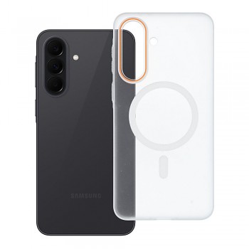 Kryt pro Samsung A37 Go Orange kompatibilní s MagSafe transparentní