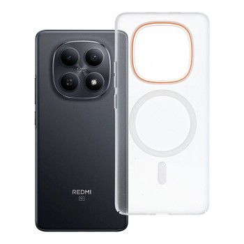 Kryt pro Xiaomi Redmi Note 15 4G Go Orange kompatibilní s MagSafe transparentní