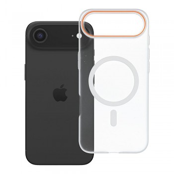 Kryt pro iPhone 17 AIR Go Orange kompatibilní s MagSafe transparentní