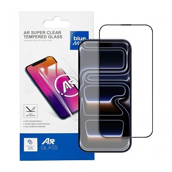 Ochranné tvrzené sklo pro iPhone 15 PRO MAX Blue Star 5D AR černé