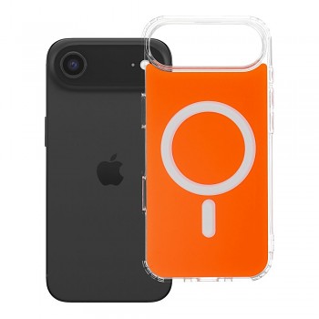 Kryt pro iPhone 17 AIR Clear Fusion Mag Cover kompatibilní s MagSafe Hermes oranžový