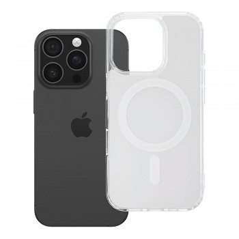 Kryt pro iPhone 16 PRO Clear Fusion Mag Cover kompatibilní s MagSafe bílý