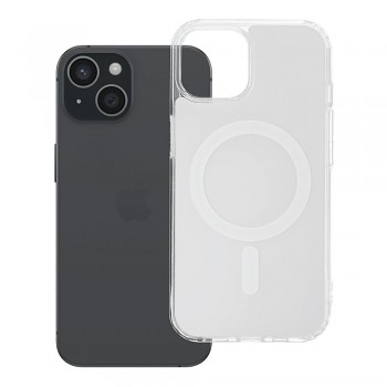 Kryt pro iPhone 15 Clear Fusion Mag Cover kompatibilní s MagSafe bílý