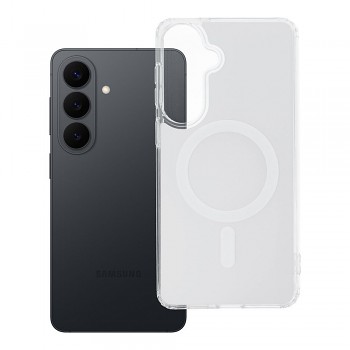 Kryt pro Samsung S26 PLUS Clear Fusion Mag Cover kompatibilní s MagSafe bílý