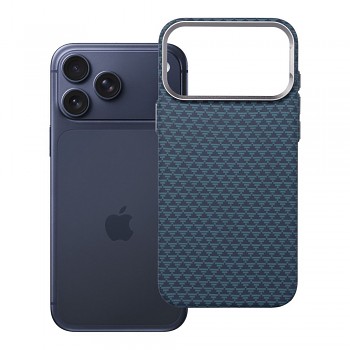 Kryt pro iPhone 17 Pro Max / 18 Pro Max s nízkým okrajem fotoaparátu K-Look kompatibilní s MagSafe blue v2