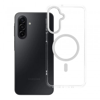 Kryt pro Samsung A17 / A18 Frame Clear Hybrid Mag Cover kompatibilní s MagSafe transparentní