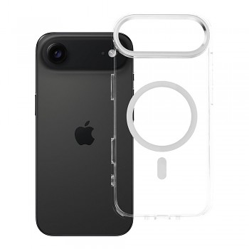 Kryt pro iPhone 17 AIR Frame Clear Hybrid Mag Cover kompatibilní s MagSafe transparentní