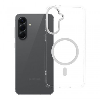 Kryt pro Samsung A56 Frame Clear Hybrid Mag Cover kompatibilní s MagSafe transparentní