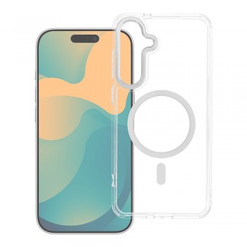 Kryt pro Samsung S26 PLUS Frame Clear Hybrid Mag Cover kompatibilní s MagSafe transparentní