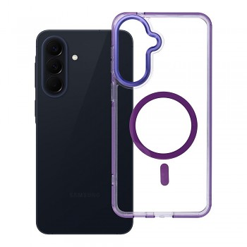 Kryt pro Samsung A57 Frame Clear Hybrid Mag Cover kompatibilní s MagSafe fialový