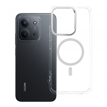 Kryt pro Xiaomi Redmi 15C (173.16 x 81.07 x 8.2) Frame Clear Hybrid Mag Cover kompatibilní s MagSafe transparentní