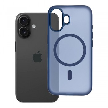 Kryt pro iPhone 16 Flexline Mag Cover kompatibilní s MagSafe tmavě modrý