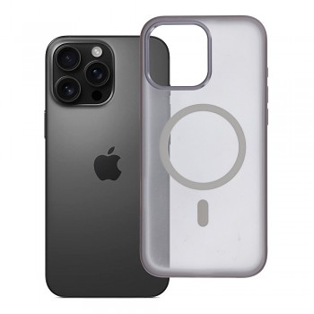 Kryt pro iPhone 16 PRO MAX Flexline Mag Cover kompatibilní s MagSafe šedý