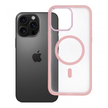 Kryt pro iPhone 16 PRO MAX Flexline Mag Cover kompatibilní s MagSafe růžový