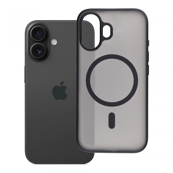 Kryt pro iPhone 16 Flexline Mag Cover kompatibilní s MagSafe černý