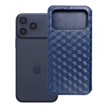 Pouzdro pro iPhone 17 PRO MAX / 18 PRO MAX Cubic Book modré