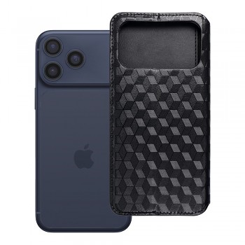 Pouzdro pro iPhone 17 PRO MAX / 18 PRO MAX Cubic Book černé