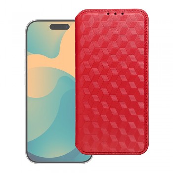 Pouzdro pro iPhone 17 PRO / 18 PRO Cubic Book červené