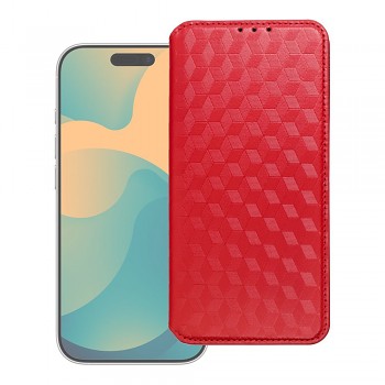 Pouzdro pro Xiaomi 17 PRO / 18 PRO Cubic Book červené
