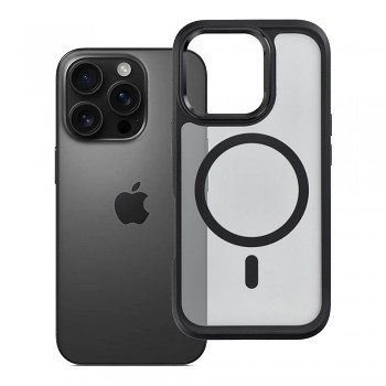 Kryt Forcell F-Protect Smoke Hybrid Premium pro iPhone 16 PRO kompatibilní s MagSafe černý