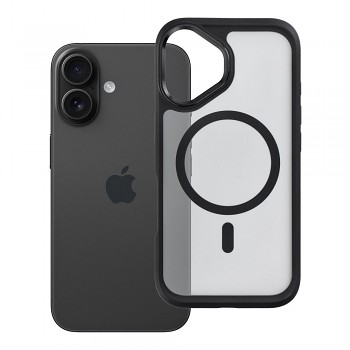 Kryt Forcell F-Protect Smoke Hybrid Premium pro iPhone 16 kompatibilní s MagSafe černý