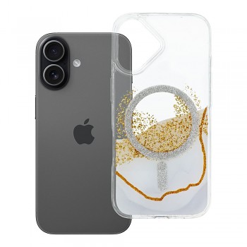 Kryt Golden pro iPhone 17 kompatibilní s MagSafe bílý