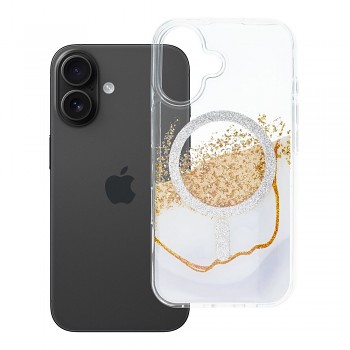 Kryt Golden pro iPhone 16 kompatibilní s MagSafe bílý