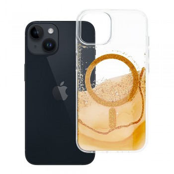 Kryt Golden pro iPhone 13 / 14 kompatibilní s MagSafe zlatý