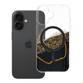 Kryt Golden pro iPhone 16 kompatibilní s MagSafe černý
