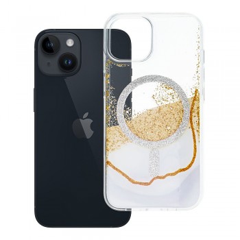 Kryt Golden pro iPhone 13 / 14 kompatibilní s MagSafe bílý