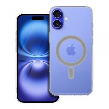 Kryt Clear Mag Cover pro iPhone 16 PLUS kompatibilní s MagSafe transparentní
