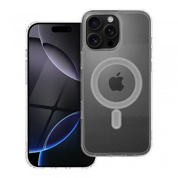 Kryt Clear Mag Cover pro iPhone 16 PRO MAX kompatibilní s MagSafe transparentní