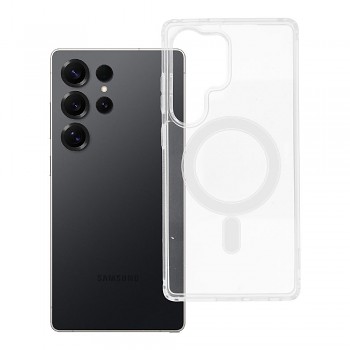 Kryt Clear Mag Cover pro Samsung S25 ULTRA kompatibilní s MagSafe transparentní