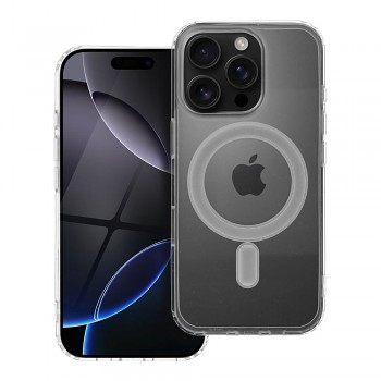 Kryt Clear Mag Cover pro iPhone 16 PRO kompatibilní s MagSafe transparentní