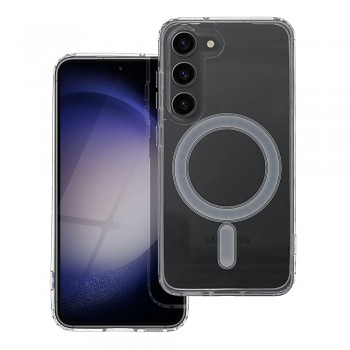 Kryt Clear Mag Cover pro Samsung S23 kompatibilní s MagSafe transparentní