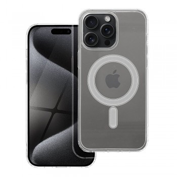 Kryt Clear Mag Cover pro iPhone 15 PRO MAX kompatibilní s MagSafe transparentní