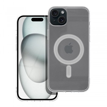 Kryt Clear Mag Cover pro iPhone 15 PLUS kompatibilní s MagSafe transparentní