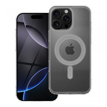Kryt Clear Mag Cover pro iPhone 16 PRO MAX kompatibilní s MagSafe transparentní