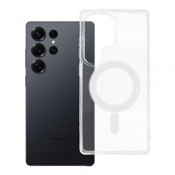 Kryt Clear Mag Cover pro Samsung S25 ULTRA kompatibilní s MagSafe transparentní