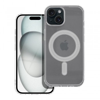 Kryt Clear Mag Cover pro iPhone 15 kompatibilní s MagSafe transparentní