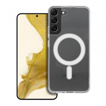 Kryt Clear Mag Cover pro Samsung S22 PLUS kompatibilní s MagSafe transparentní