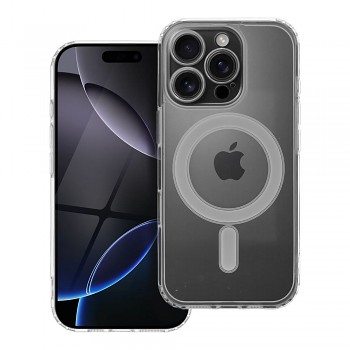 Kryt Clear Mag Cover pro iPhone 16 PRO (ochrana fotoaparátu) kompatibilní s MagSafe transparentní