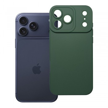 Kryt Matt 2.0 pro iPhone 17 Pro Max / 18 Pro Max s nízkým okrajem fotoaparátu tmavě zelený