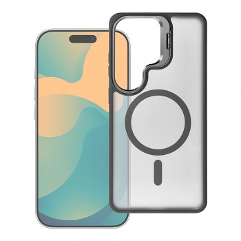 Kryt Forcell F-Protect Shadow Stand Premium pro Samsung A57 kompatibilní s MagSafe šedý
