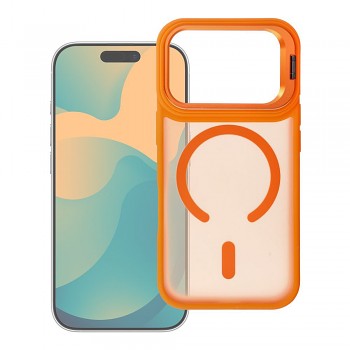 Kryt Forcell F-Protect Shadow Stand Premium pro iPhone 18 Pro Max / 17 Pro Max kompatibilní s MagSafe oranžový