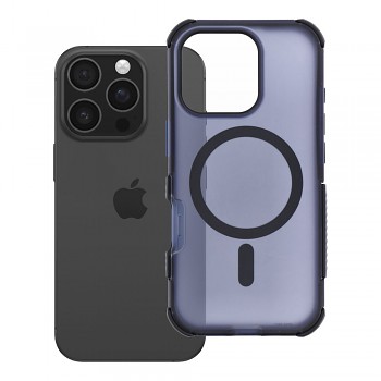 Kryt Forcell F-Protect BumperX Premium pro iPhone 16 Pro kompatibilní s MagSafe tmavě modrý