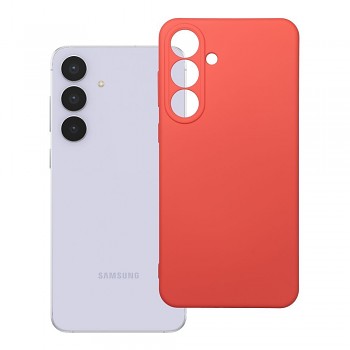 Silikonový kryt pro Samsung S25 FE broskvový