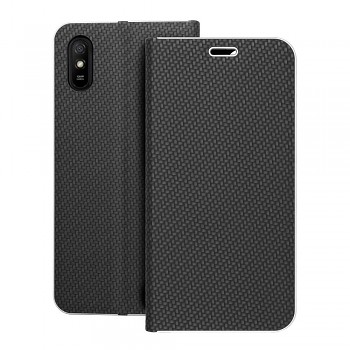 Pouzdro Luna Book Carbon pro Xiaomi Redmi 9AT / Redmi 9 A černé
