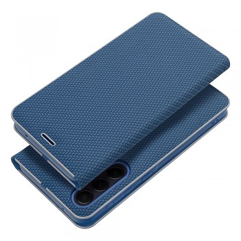 Pouzdro Luna Book Carbon pro Samsung A22 5G modré