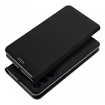 Pouzdro Luna Book Carbon pro Samsung A13 4G černé